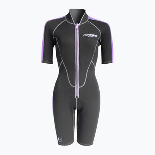 Pianka do pływania damska Cressi Lido Shorty 2 mm black/lilac