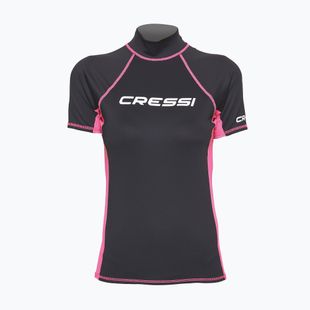 Koszulka do pływania damska Cressi Rash Guard black/pink