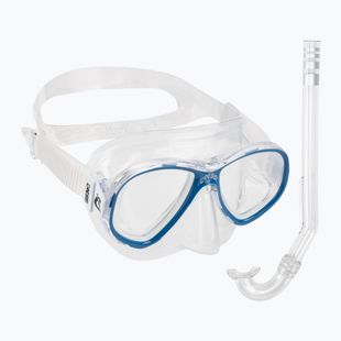 Zestaw do snorkelingu dziecięcy Cressi Perla Jr + Minigringo clear/blue