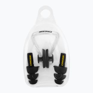 Zestaw zacisk + zatyczki Cressi Aqua Kit Ear Plugs + Nose Clip black