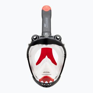 Maska pełnotwarzowa do snorkelingu dziecięca Cressi Kiddy Full Face Jr black/clear/red