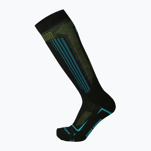 Skarpety narciarskie Mico Medium Superthermo Primaloftsilk Ski nero/turchese