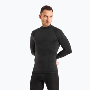 Bluza termoaktywna męska Mico Odor Zero Mock Neck nero