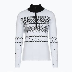 Bluza termoaktywna damska Newland Groenlandia Half Zip white/black