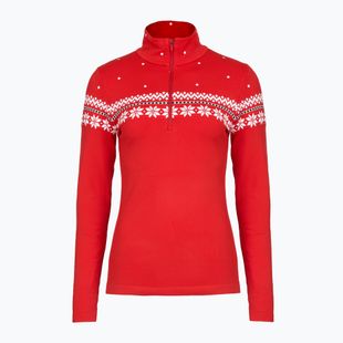 Bluza termoaktywna damska Newland Hilde Half Zip red/white