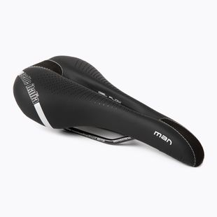 Siodełko rowerowe męskie Selle Italia Man Gel Flow, Manganese Tube 7, Fibra-Tek black