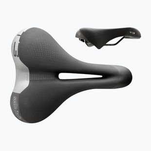 Siodełko rowerowe Selle Italia Sportouring T 3 Flow, Fec Alloy Rail, Soft-Tek, Light Gel black