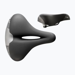 Siodełko rowerowe Selle Italia Sportouring T 2 Flow, Fec Alloy Rail, Soft-Tek, Light Gel black