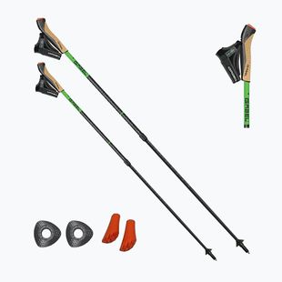 Kije nordic walking GABEL Carbon XT 2S 80 F.L. czarny/limonkowy