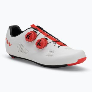 Buty szosowe męskie Northwave Revolution white/red fluo
