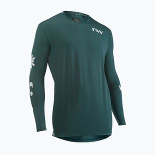 Longsleeve rowerowy męski Northwave Xtrail petrolium/white