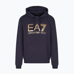 Bluza męska EA7 Emporio Armani Train Logo Series Big Logo Hoodie armani blue