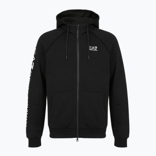 Bluza męska Emporio Armani EA7 Train Logo Series Extended Logo Hoodie Fz black/white