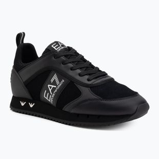 Buty EA7 Emporio Armani Black & White Suede triple black micropunch