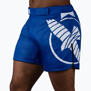 Spodenki treningowe męskie Hayabusa Icon Mid-Thigh MMA blue/white