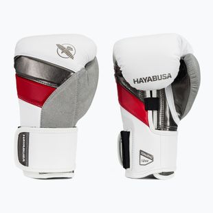 Rękawice bokserskie Hayabusa T3 white/red