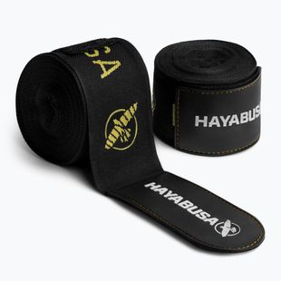 Bandaże bokserskie Hayabusa Deluxe Jacquard Handwraps 450 cm black/gold