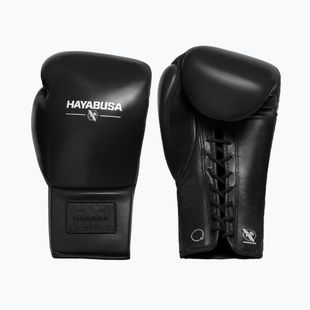 Rękawice bokserskie Hayabusa Pro Traditional Horse Hair Lace-Up black