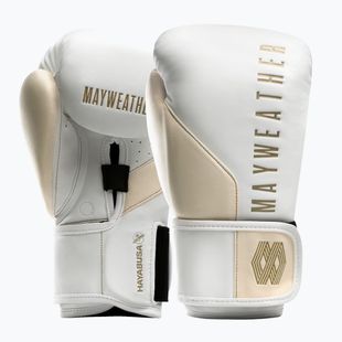 Rękawice bokserskie Hayabusa Mayweather Champ white/gold