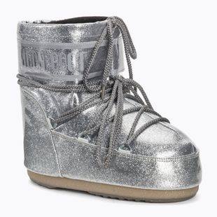 Śniegowce damskie Moon Boot Icon Low Glitter 2023 silver