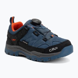 Buty trekkingowe dziecięce CMP Kiruna Low FitGo Waterproof bluestone/arancio