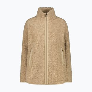 Bluza polarowa damska CMP 35P3846 Long Teddy Highloft cookie