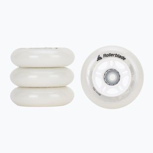 Kółka do rolek Rollerblade Moonbeams Led Wheels 80 mm/82A 4 szt. white