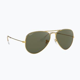 Okulary przeciwsłoneczne Ray-Ban Aviator Classic arista gold/green g-15 polarized