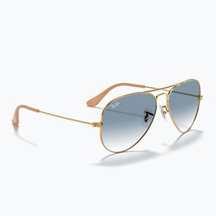 Okulary przeciwsłoneczne Ray-Ban Aviator Classic arista gold/light blue