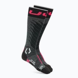 Skarpety narciarskie męskie UYN Ski One Merino anthracite/pink
