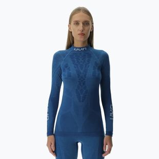 Bluza termoaktywna damska UYN Elevation Biomorph LS Turtle Neck blue atoll