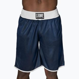 Spodenki bokserskie męskie LEONE 1947 Double Face Boxing blue/red