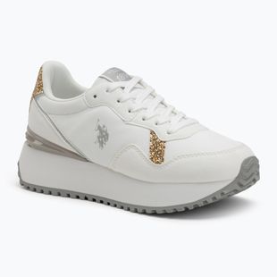Buty damskie U.S. Polo Assn. BAYLE003C white/gold