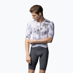 Kombinezon rowerowy męski Alé Mirror white