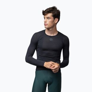 Potówka kolarska męska Alé Merino LS nero/black