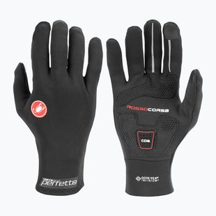 Rękawiczki rowerowe męskie Castelli Perfetto RoS black