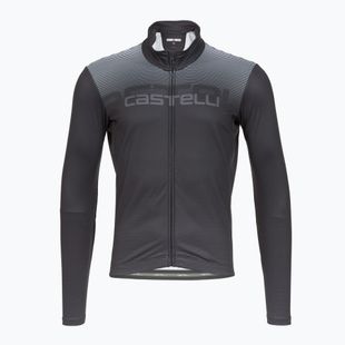Longsleeve rowerowy męski Castelli Apice Thermal dark gray/smoky gray/silver gray