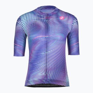 Koszulka rowerowa damska Castelli Cosmic Vortex multicolor ultraviolet rose