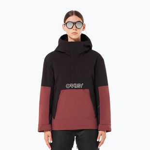 Kurtka snowboardowa damska Oakley WMNS TNP TBT Isulated Anorak blakout/grenache