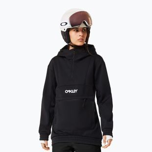 Bluza softshell damska Oakley TNP Nose Grab Softshell Hoodie blackout/white