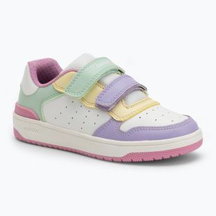 Buty juniorskie Geox Washiba white/multicolor