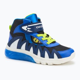 Buty dziecięce Geox Ciberdron navy/lime green