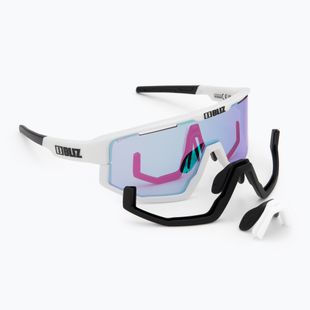Okulary przeciwsłoneczne Bliz Fusion Nano Optics Nordic Light matt white/ begonia/ violet w blue multi