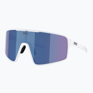 Okulary przeciwsłoneczne Bliz P001S matte white/grey blue mirror