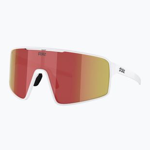 Okulary przeciwsłoneczne Bliz P001 matte white/brown red mirror
