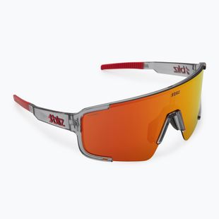 Okulary przeciwsłoneczne Bliz P003 transparent dark grey/brown red multi
