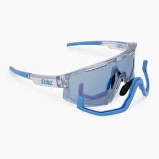 Okulary przeciwsłoneczne Bliz Fusion transparent blue/smoke ice blue multi