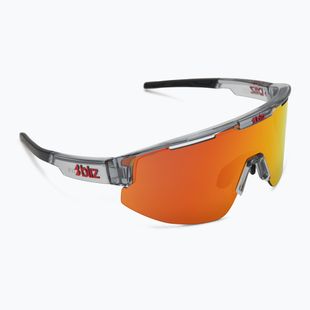 Okulary przeciwsłoneczne Bliz Matrix transparent dark grey/brown red multi