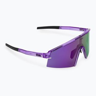 Okulary przeciwsłoneczne Bliz P006 transparent purple/smoke purple mirror
