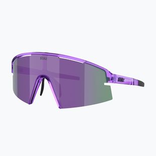 Okulary przeciwsłoneczne Bliz P006 transparent purple/smoke purple mirror